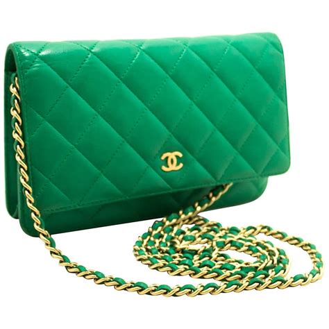 chanel green patent celebrity|chanel wallet on chain.